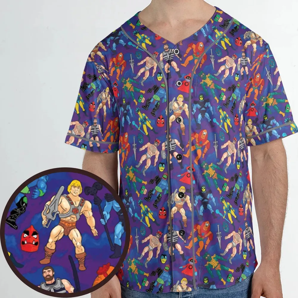 MOTU Figures Unisex Baseball Jersey - 1