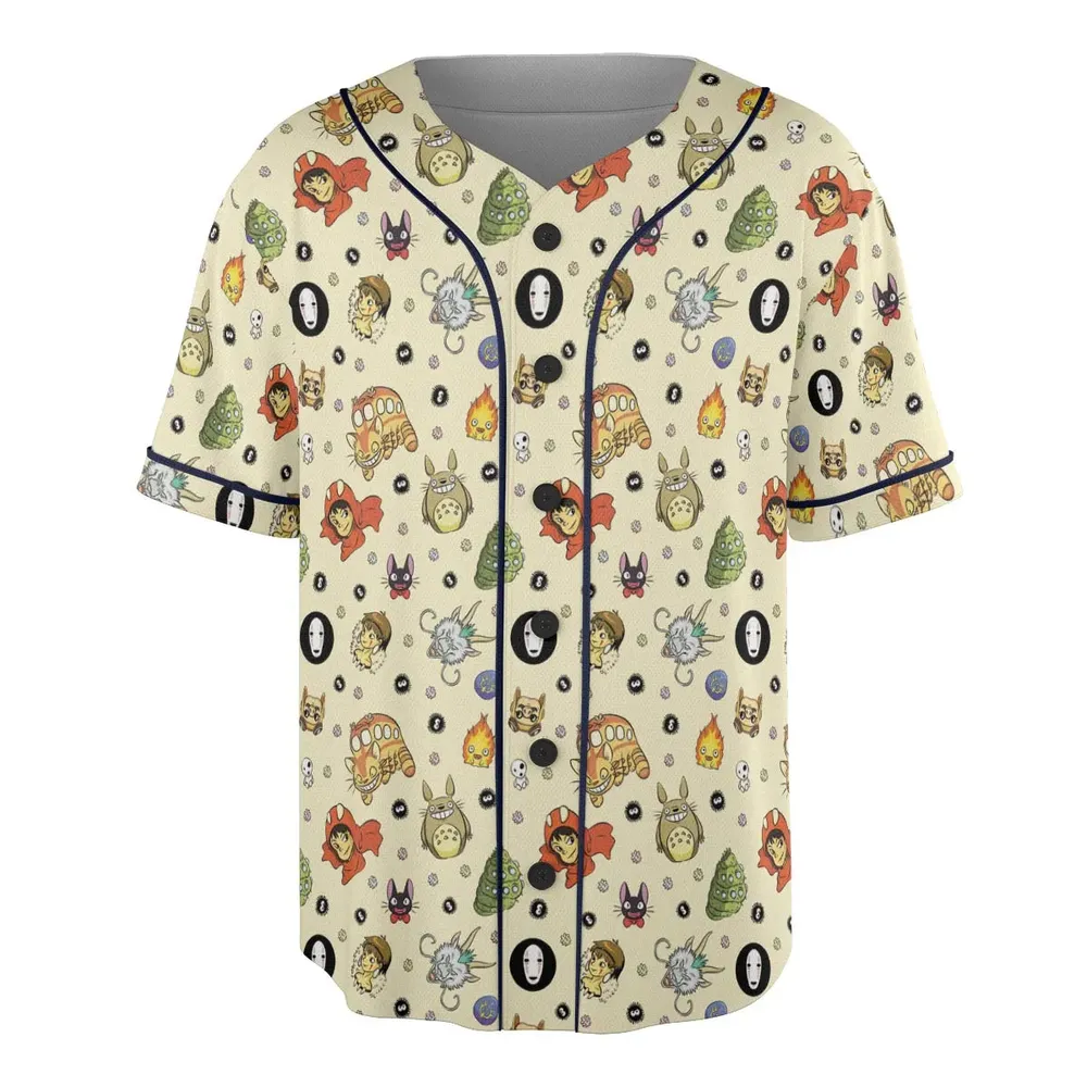 Ghiblipalooza Ghibli Themed Unisex Baseball Jersey - 3