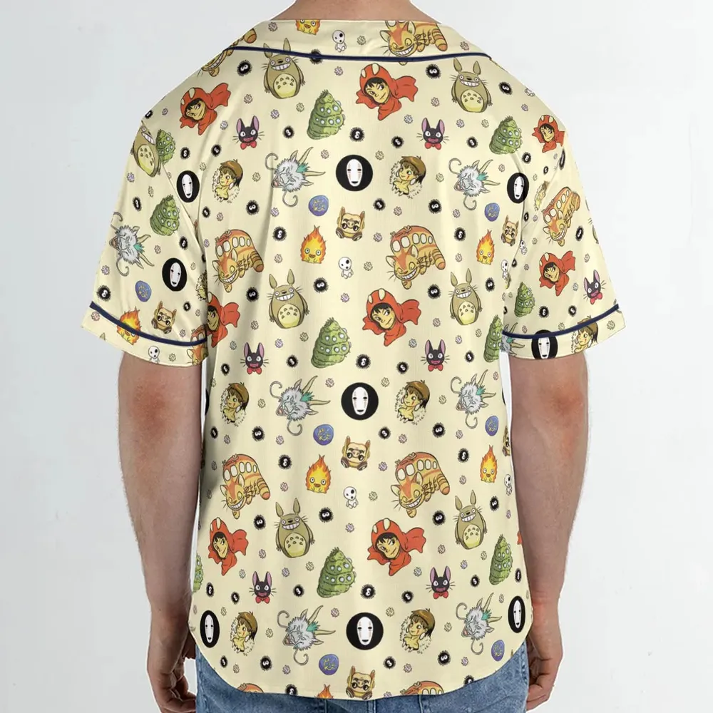 Ghiblipalooza Ghibli Themed Unisex Baseball Jersey - 2