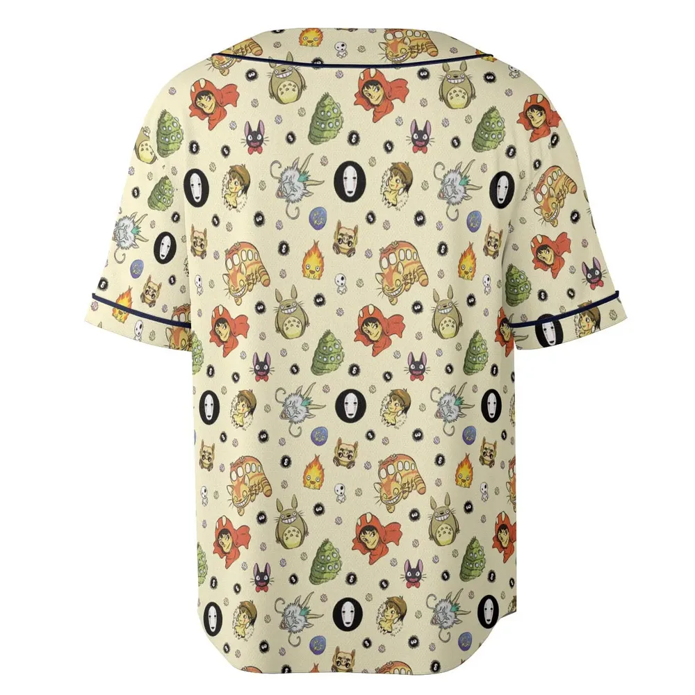 Ghiblipalooza Ghibli Themed Unisex Baseball Jersey - 4
