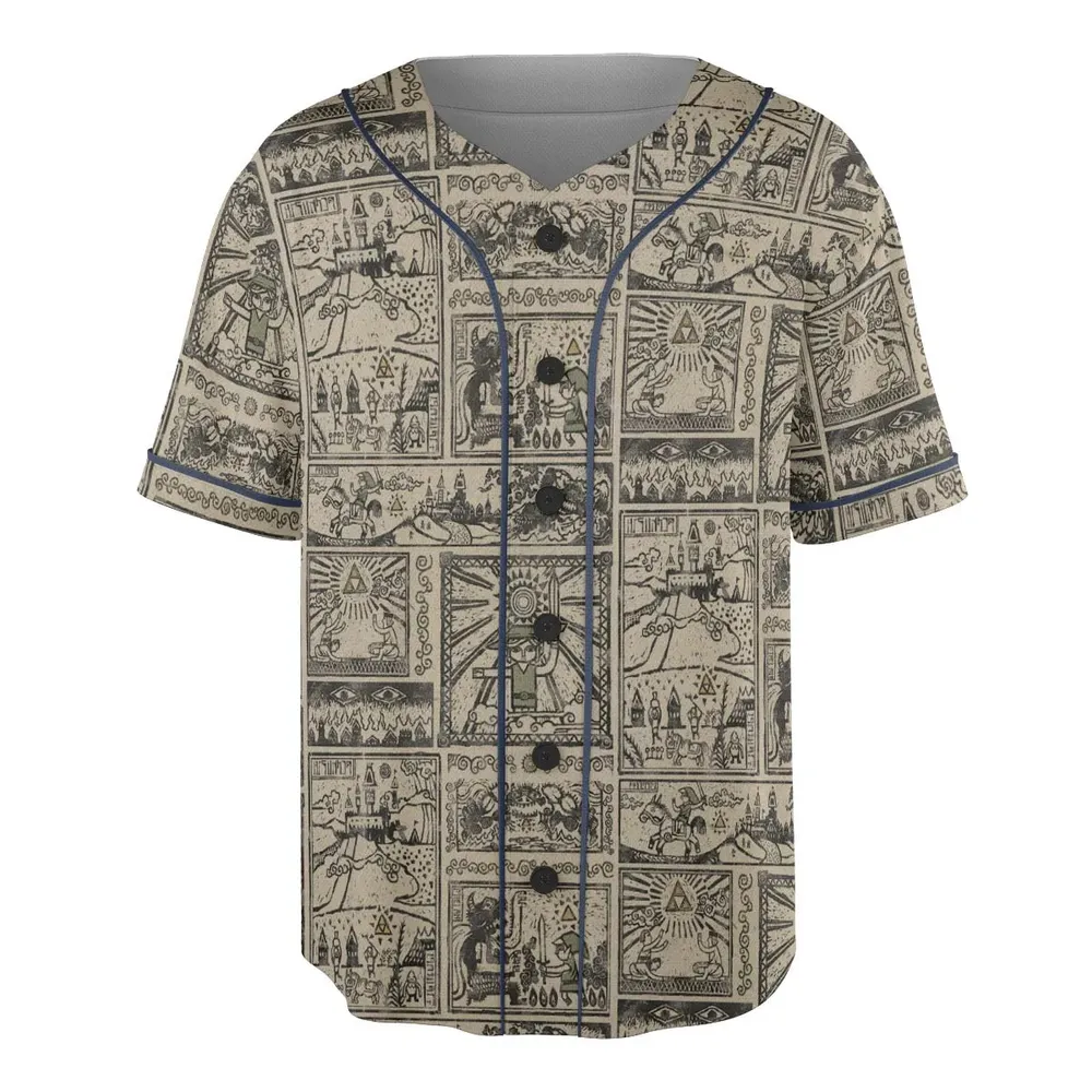 Zelda Story Of The Hero Time Legend Unisex Baseball Jersey - 3