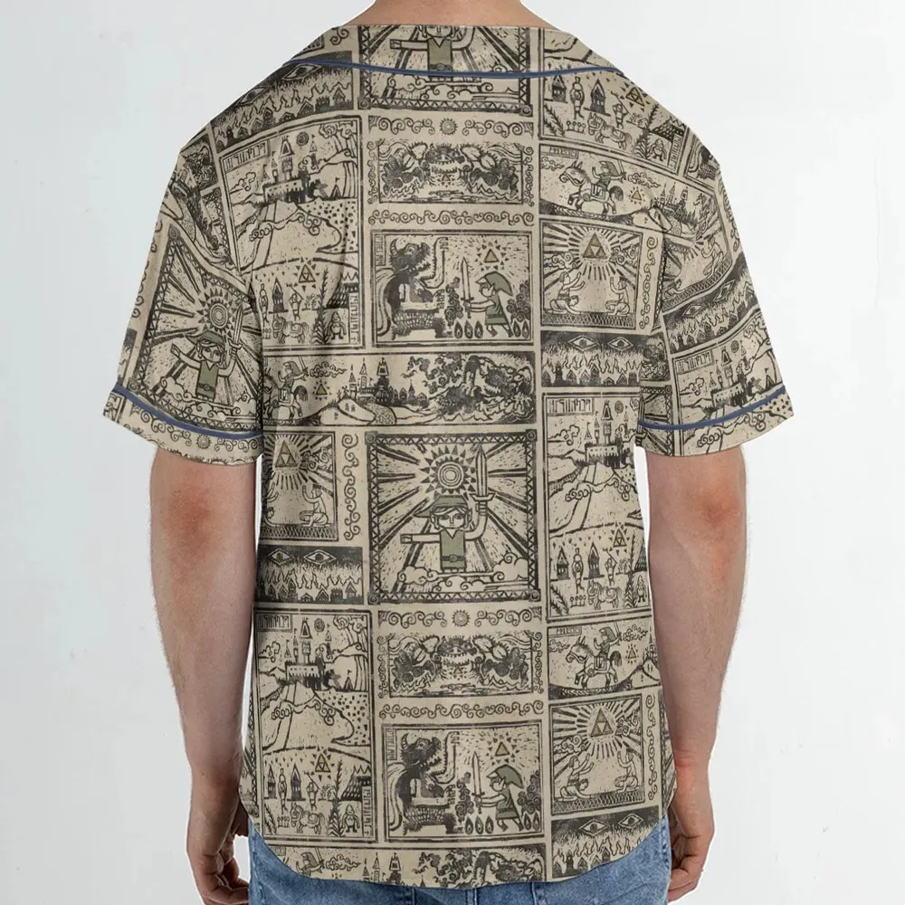 Zelda Story Of The Hero Time Legend Unisex Baseball Jersey - 2
