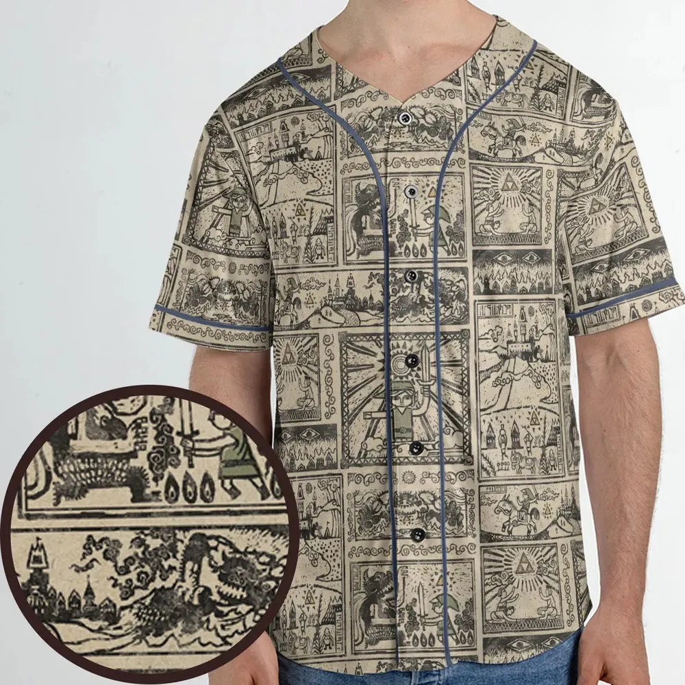 Zelda Story Of The Hero Time Legend Unisex Baseball Jersey - 1
