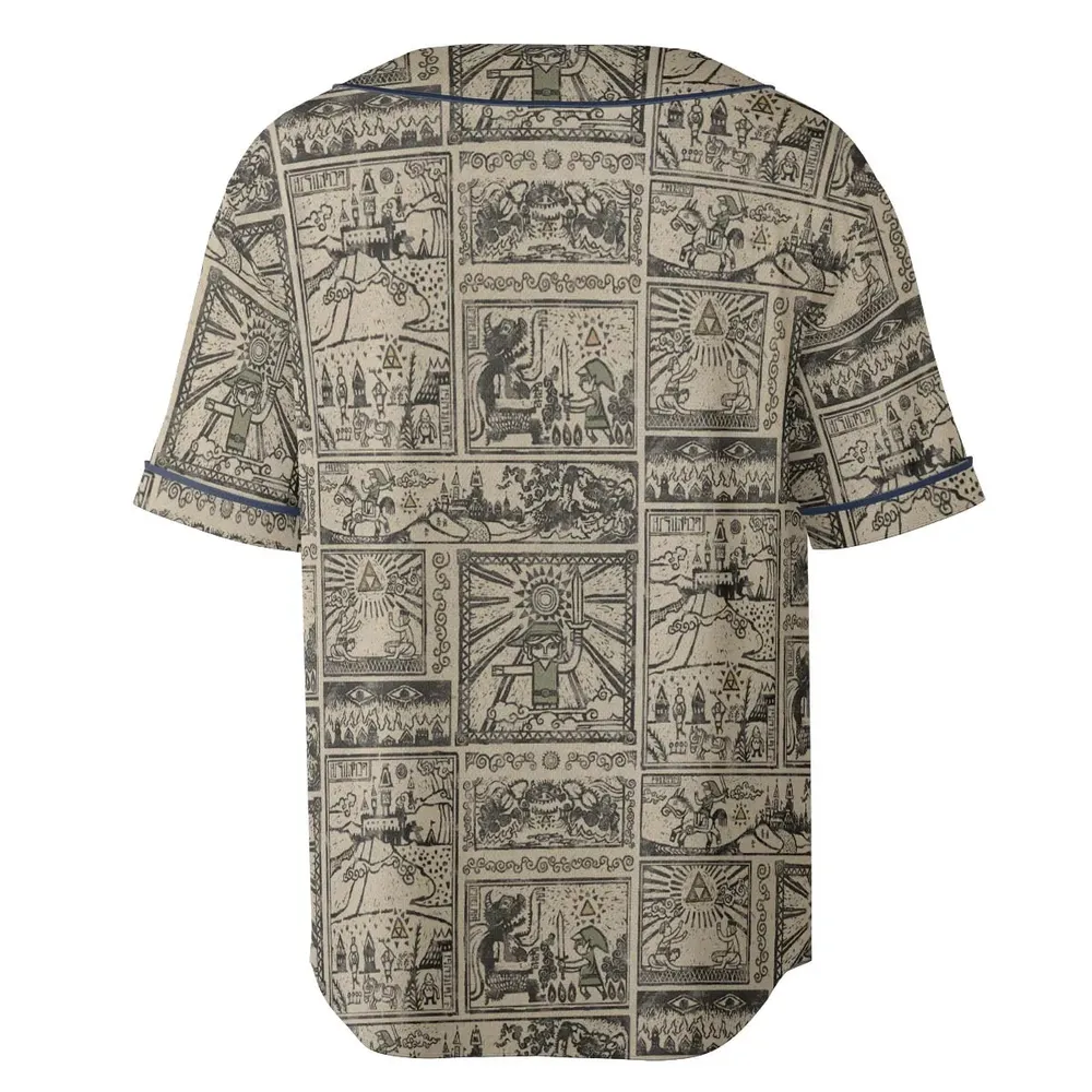 Zelda Story Of The Hero Time Legend Unisex Baseball Jersey - 4