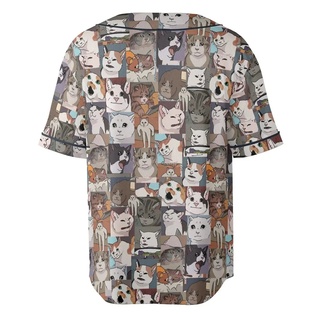 Funny Cat Internet Meme Unisex Baseball Jersey - 4