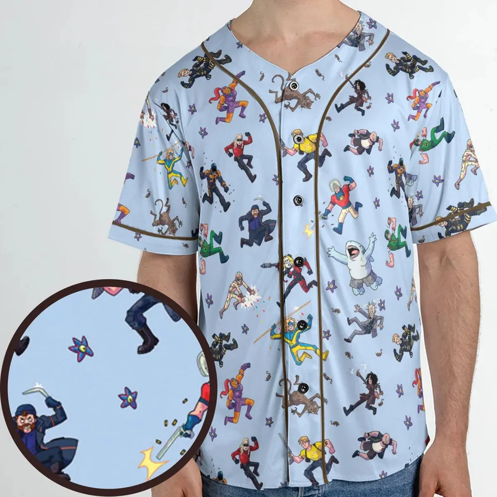 The Suicide Squad Pattern Unisex Baseball Jersey - 1