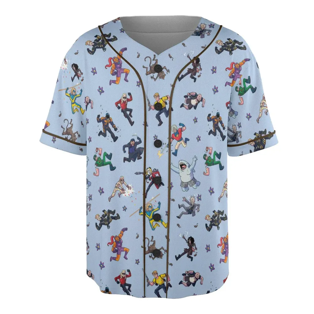 The Suicide Squad Pattern Unisex Baseball Jersey - 3