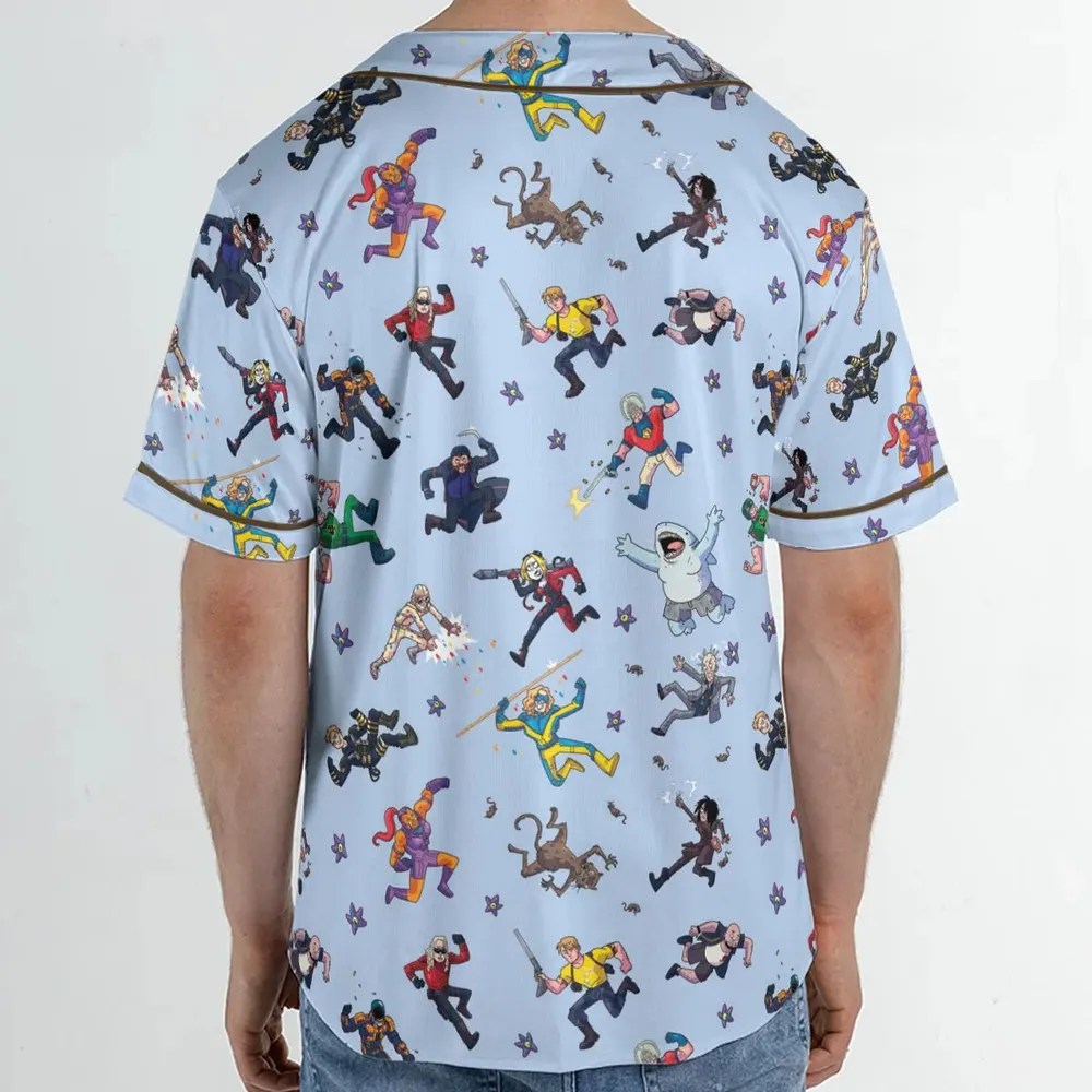 The Suicide Squad Pattern Unisex Baseball Jersey - 2