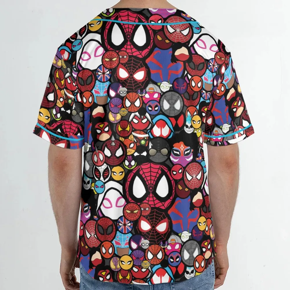 Spide-Mania Spider-Verse Unisex Baseball Jersey - 2