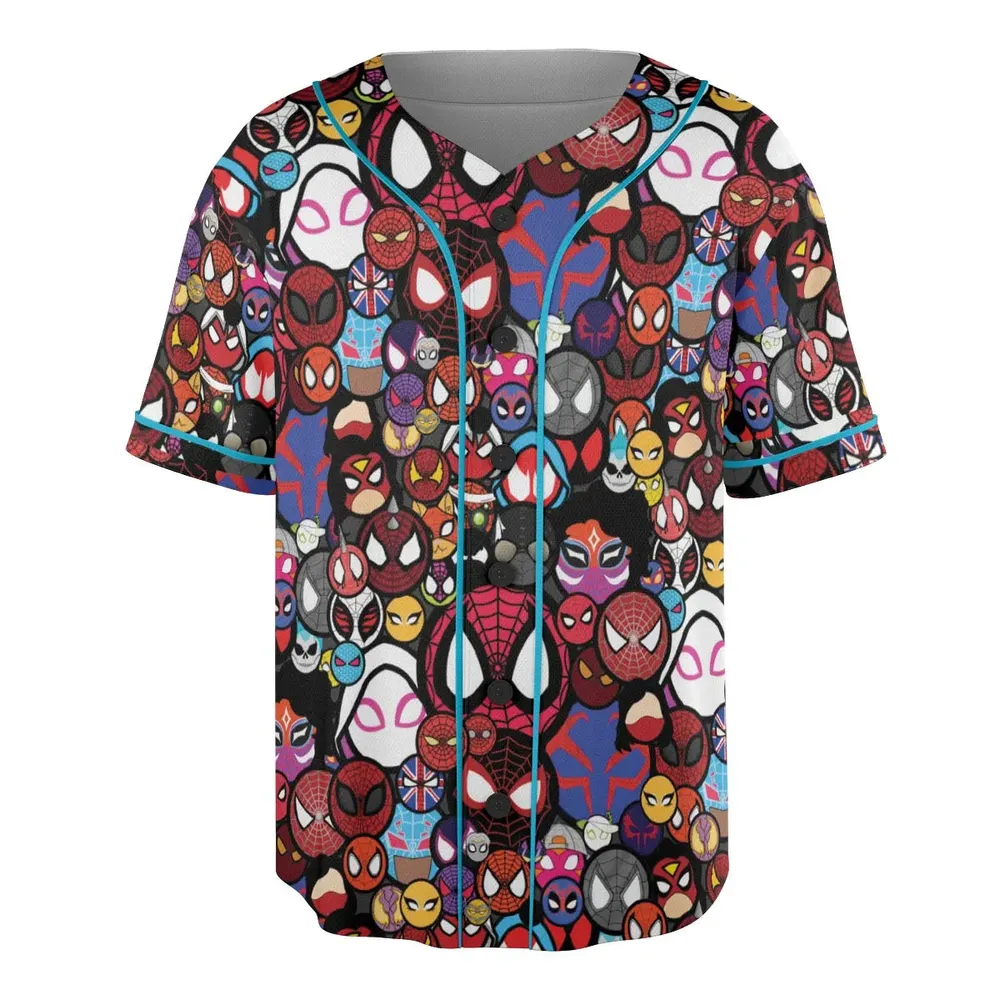 Spide-Mania Spider-Verse Unisex Baseball Jersey - 3