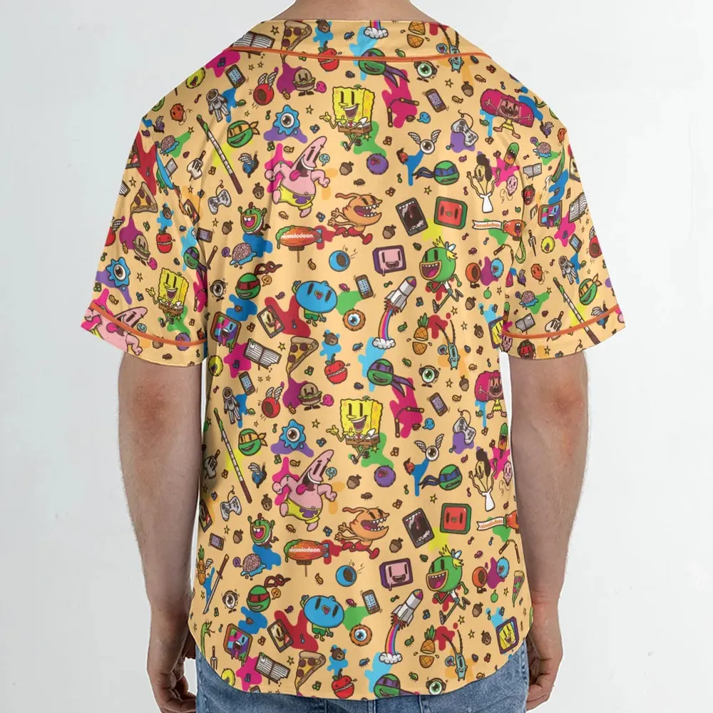 Spongebob Doodle Unisex Baseball Jersey - 2