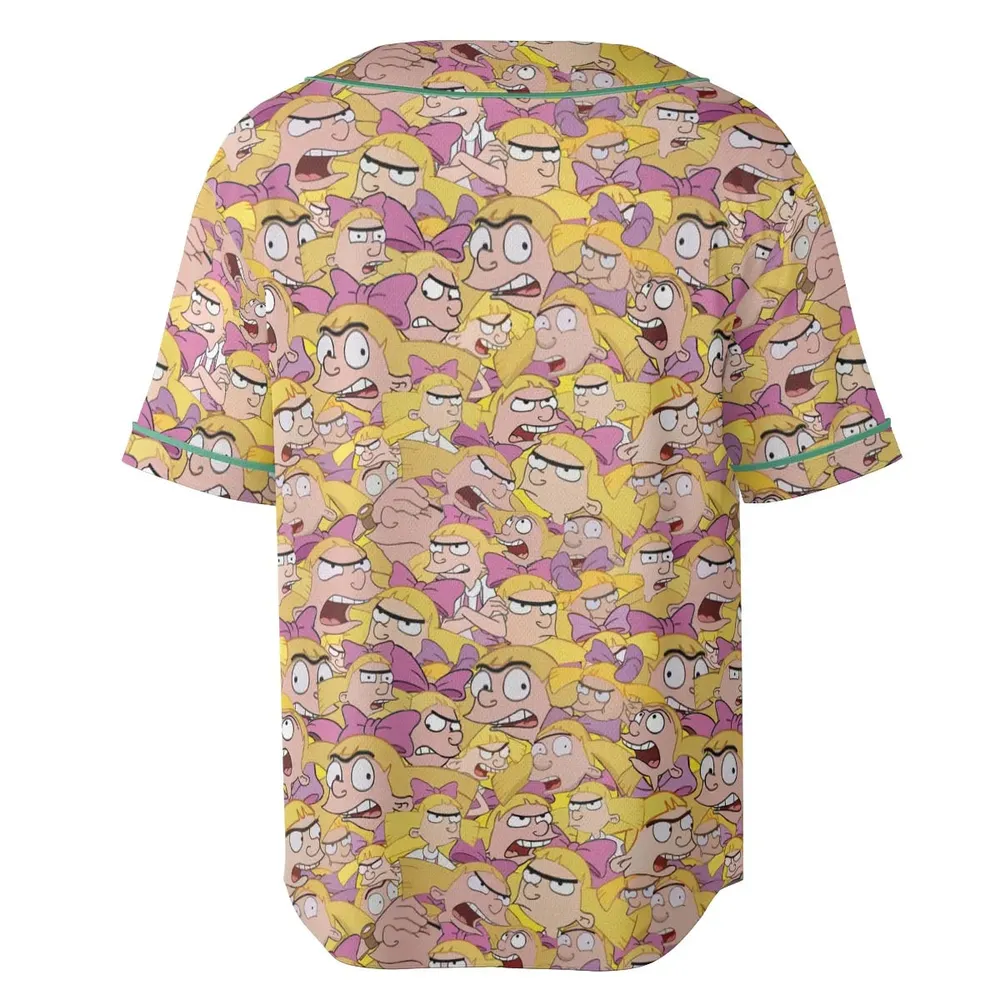 Helga G. Pataki Hey Arnold Unisex Baseball Jersey - 4