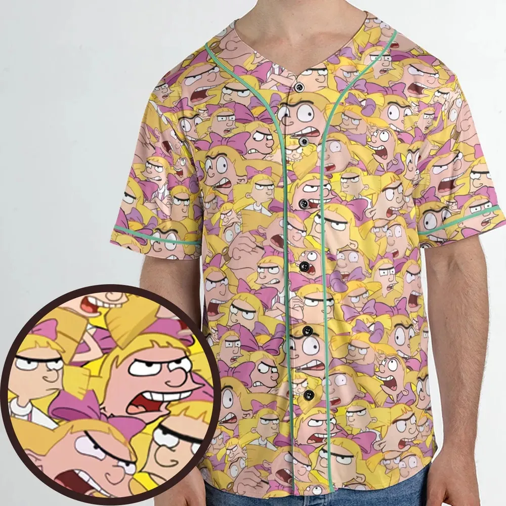 Helga G. Pataki Hey Arnold Unisex Baseball Jersey - 1
