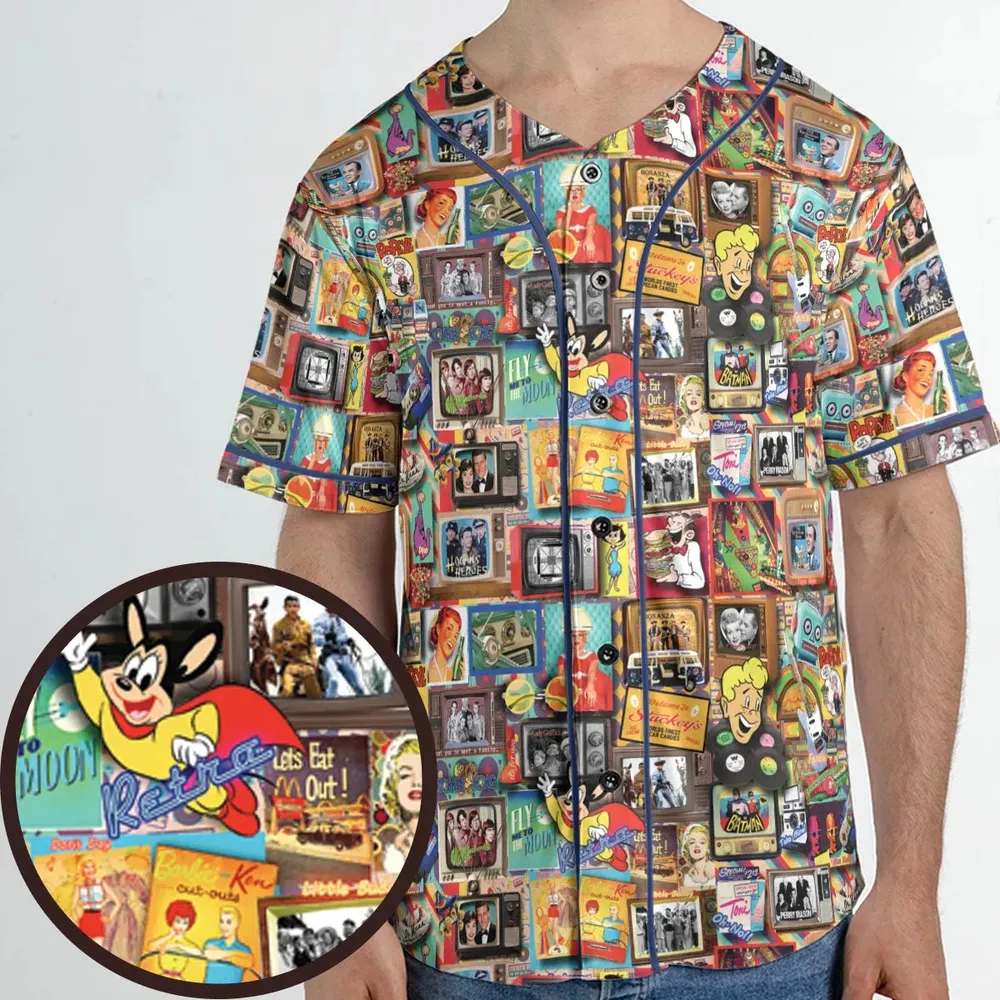Memory Lane Unisex Baseball Jersey - 1