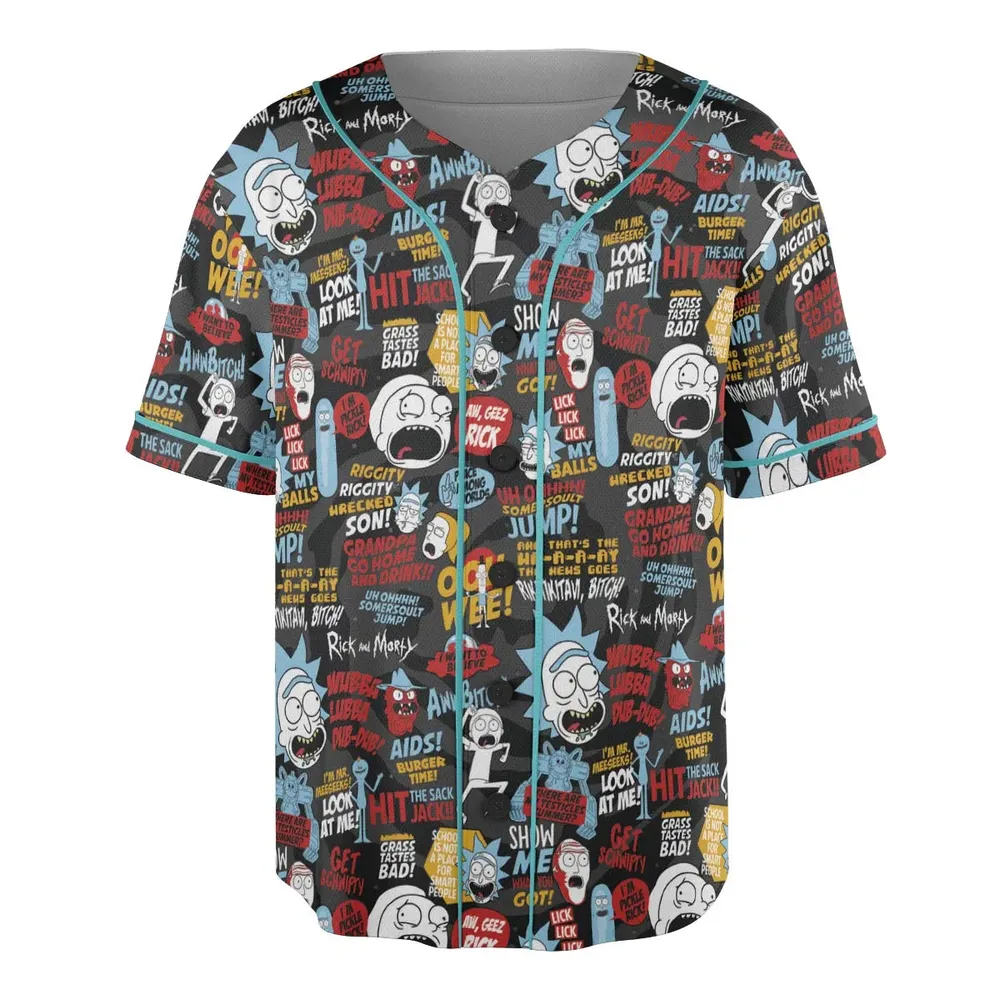 Ooh Wee! Rick and Morty Unisex Baseball Jersey - 3