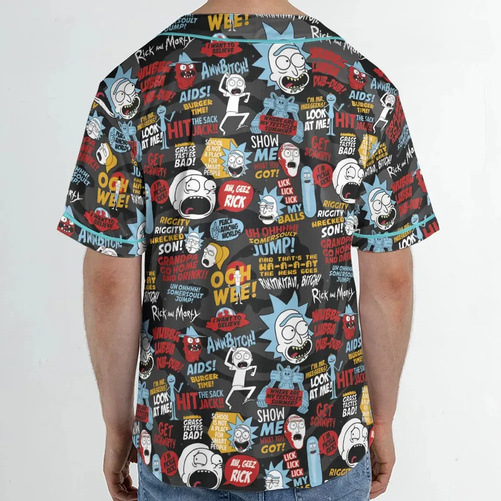 Ooh Wee! Rick and Morty Unisex Baseball Jersey - 2