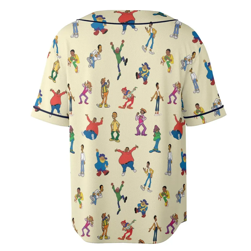 Fat Albert and the Cosby Kids Unisex Baseball Jersey - 4