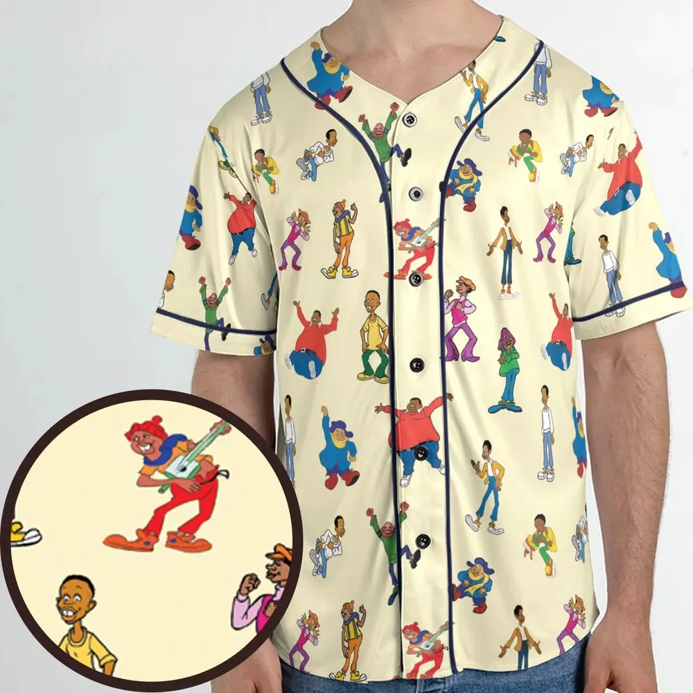Fat Albert and the Cosby Kids Unisex Baseball Jersey - 1