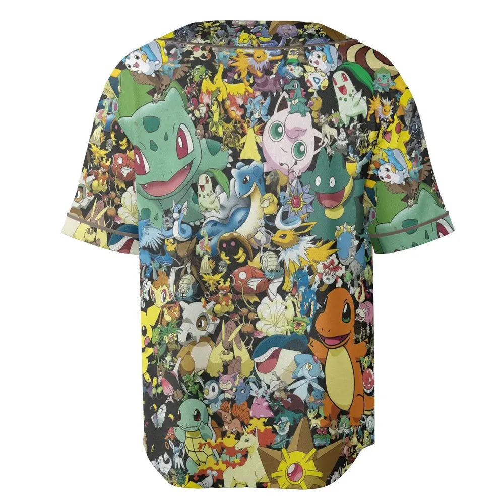 Gotta Catch 'em all Pokemon Unisex Baseball Jersey - 4