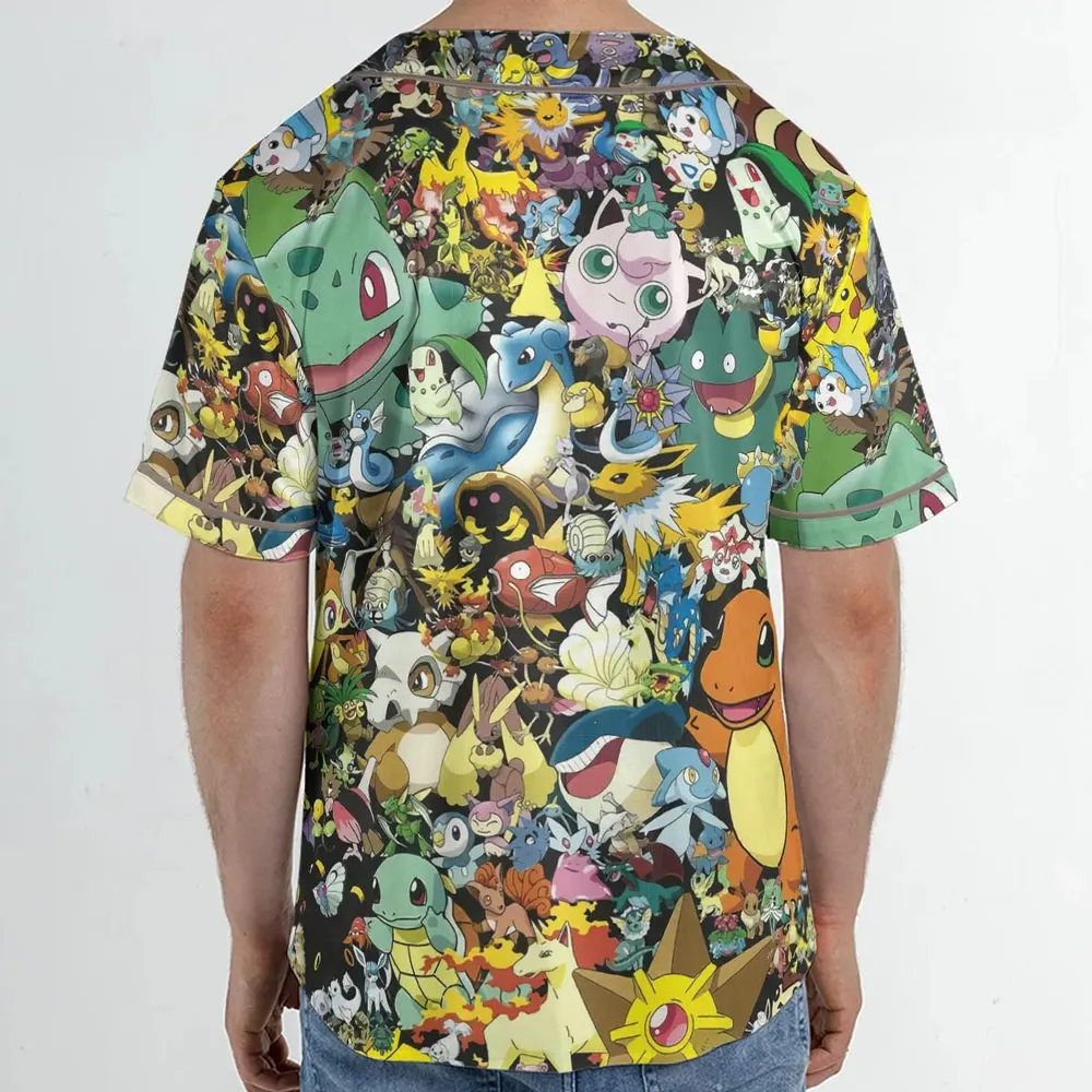 Gotta Catch 'em all Pokemon Unisex Baseball Jersey - 2