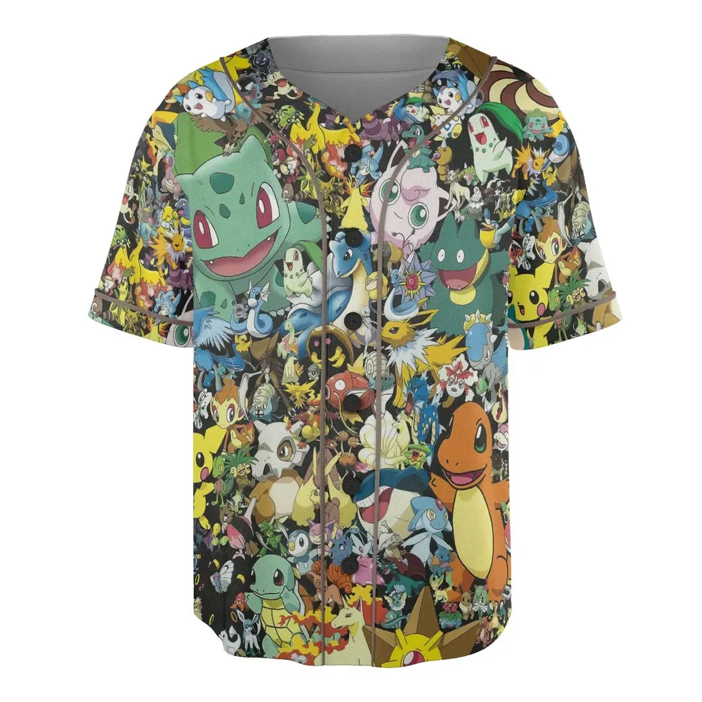 Gotta Catch 'em all Pokemon Unisex Baseball Jersey - 3