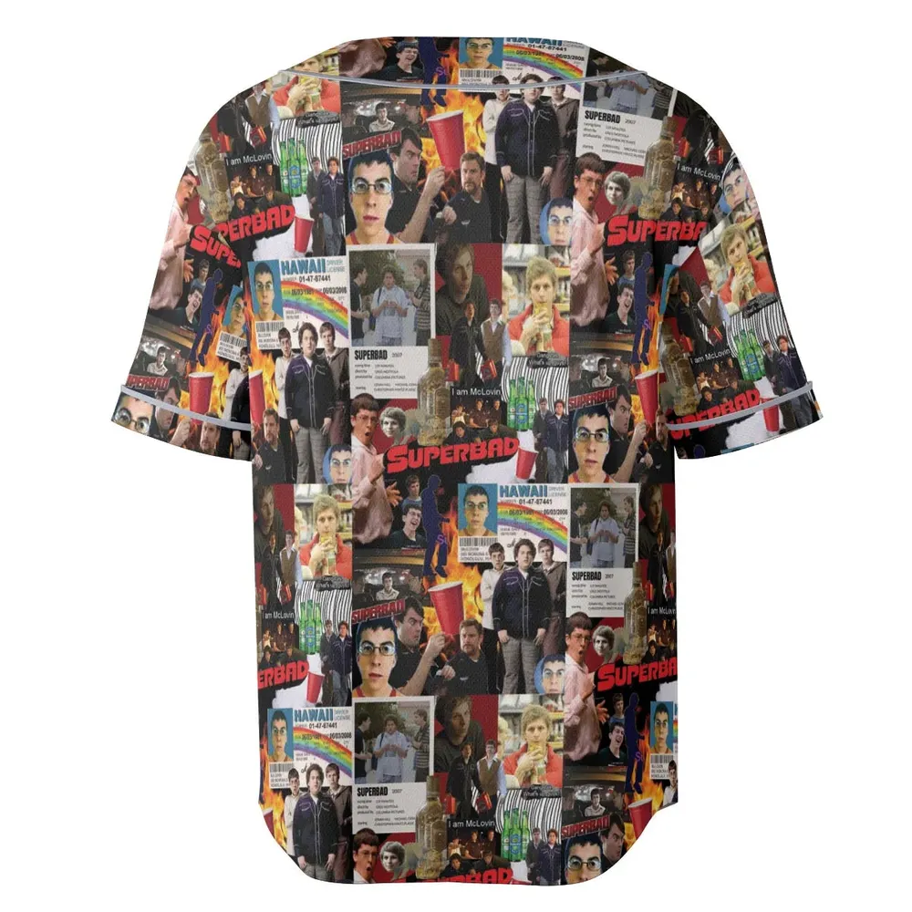 Seth Evan McLovin Superbad Unisex Baseball Jersey - 4