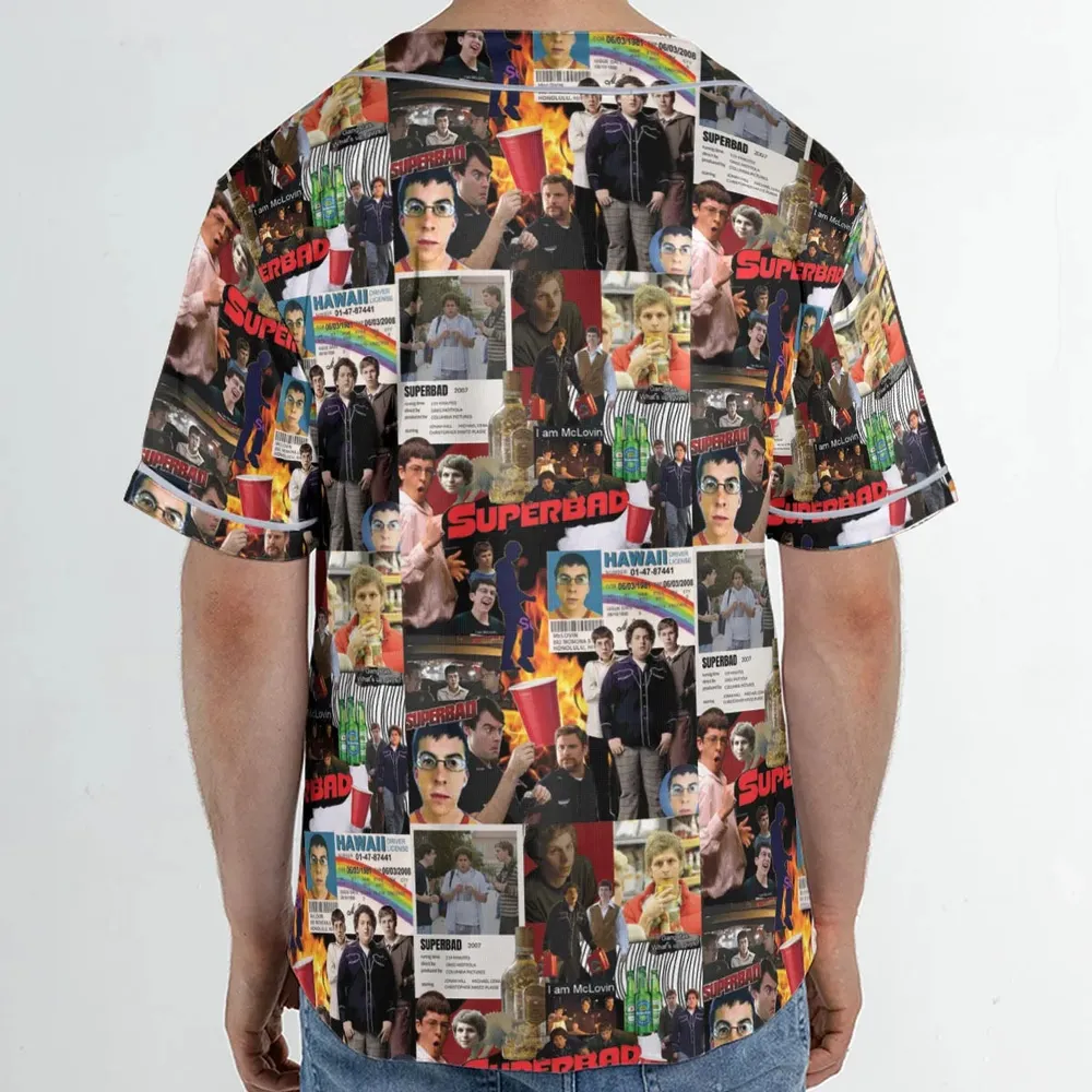 Seth Evan McLovin Superbad Unisex Baseball Jersey - 2