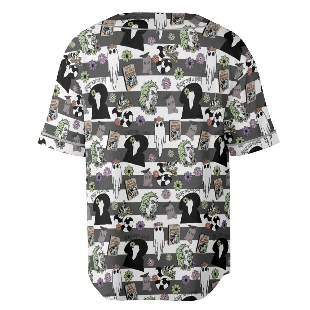 It's Showtime Halloween Beetlejuice Unisex Baseball Jersey - 4