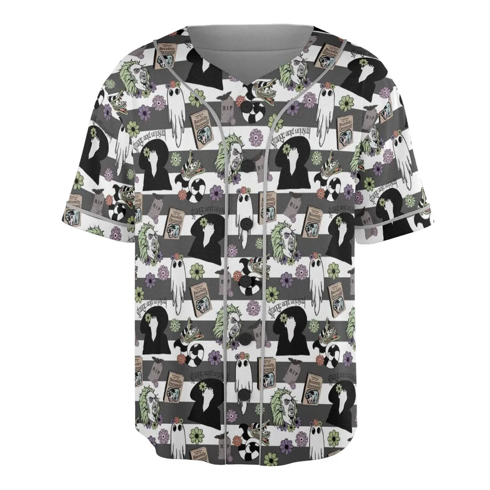 It's Showtime Halloween Beetlejuice Unisex Baseball Jersey - 3