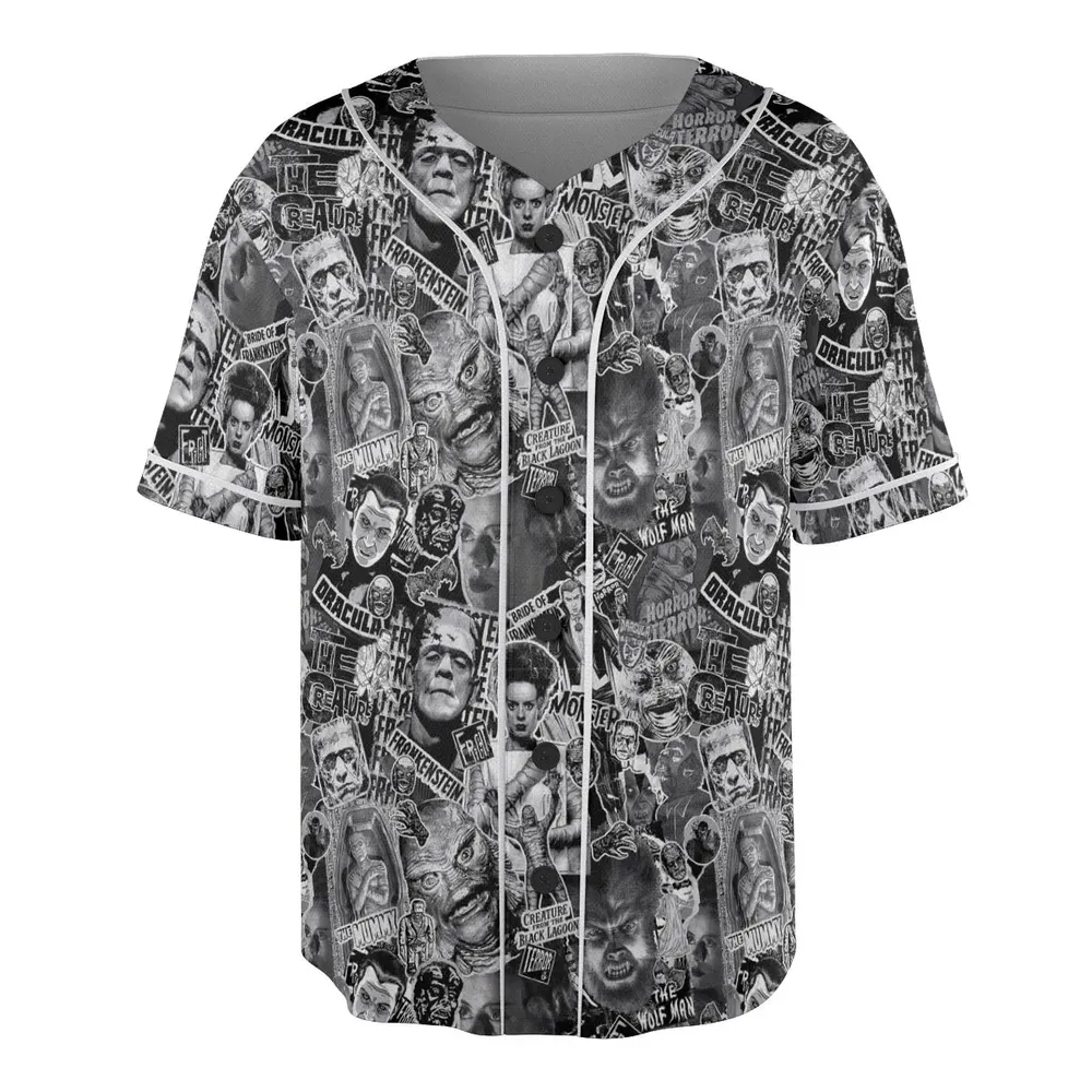 The Monsters Universal Classic Monsters Unisex Baseball Jersey - 3