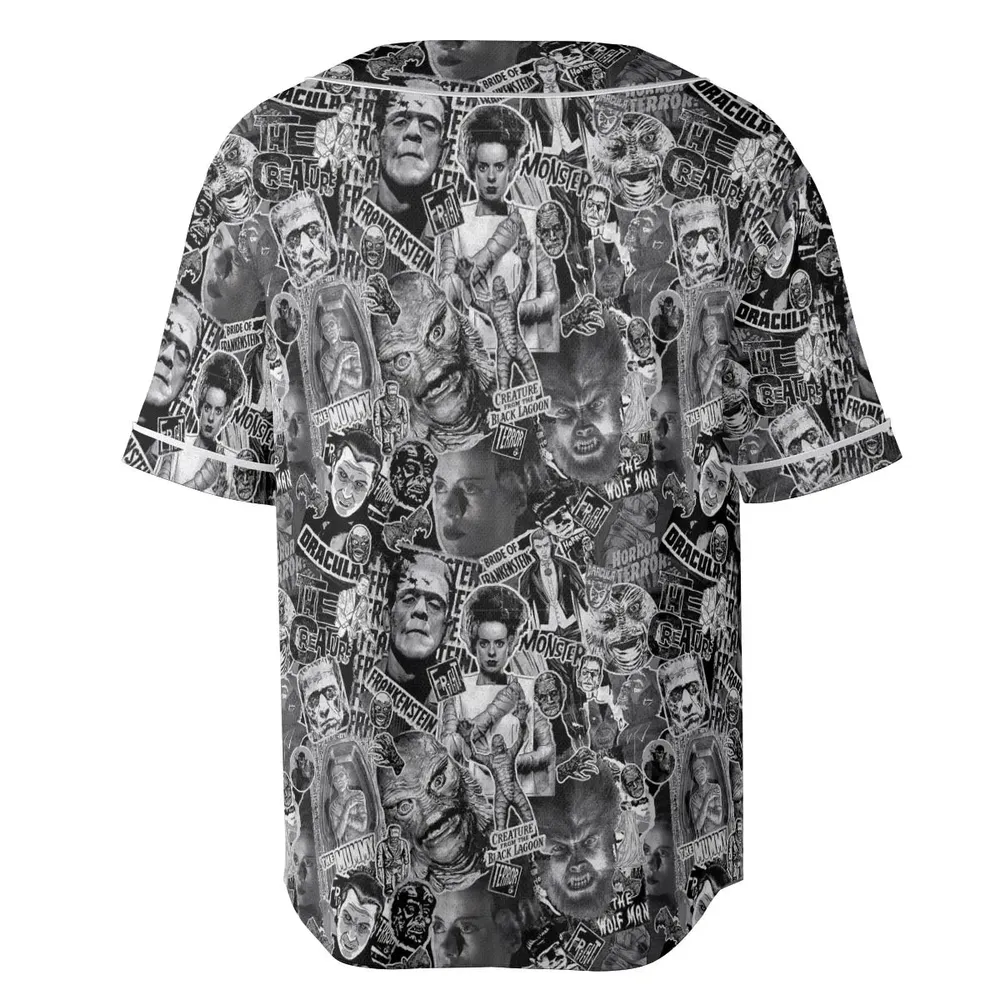 The Monsters Universal Classic Monsters Unisex Baseball Jersey - 4