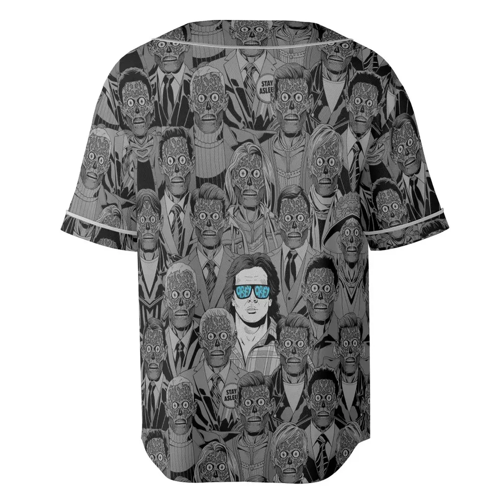 Obey Consume They Live Unisex Baseball Jersey - 4