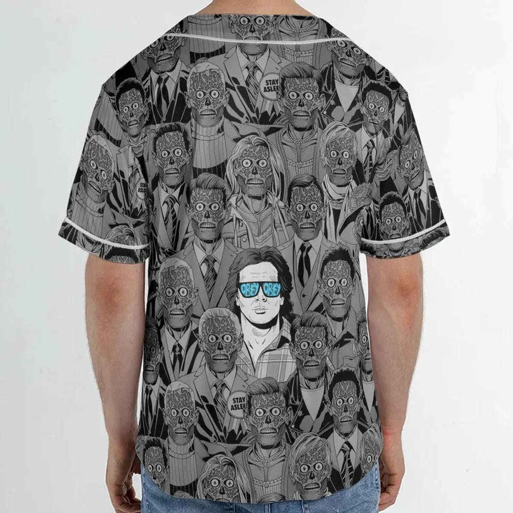 Obey Consume They Live Unisex Baseball Jersey - 2