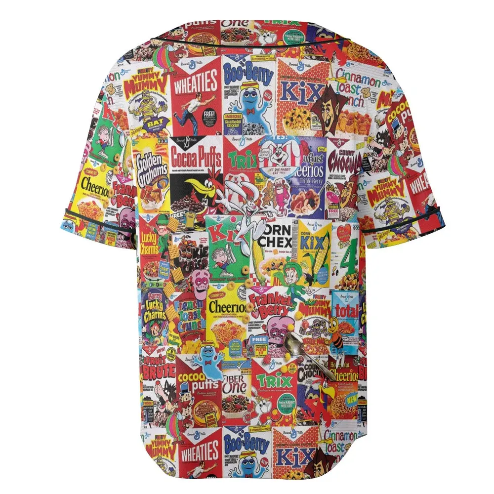 Popular Cereal Boxes Unisex Baseball Jersey - 4