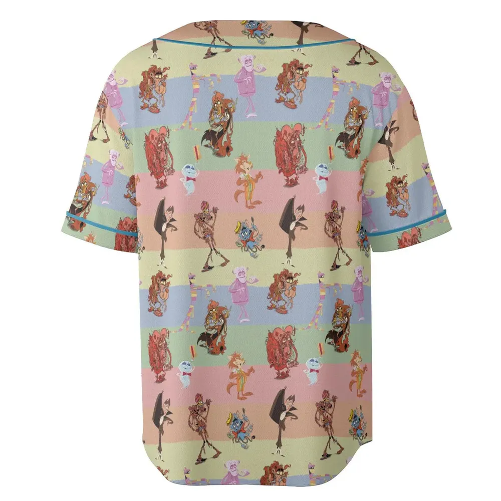 Spooky Monster Mash Cereal Monster Unisex Baseball Jersey - 4