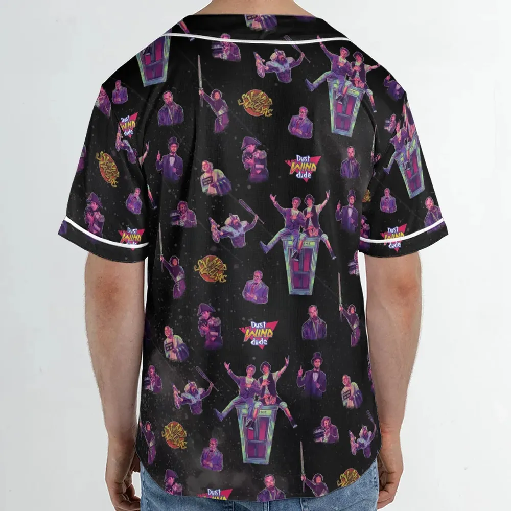 Wyld Stallyns Bill and Ted's Excellent Adventure Character Unisex Baseball Jersey - 2