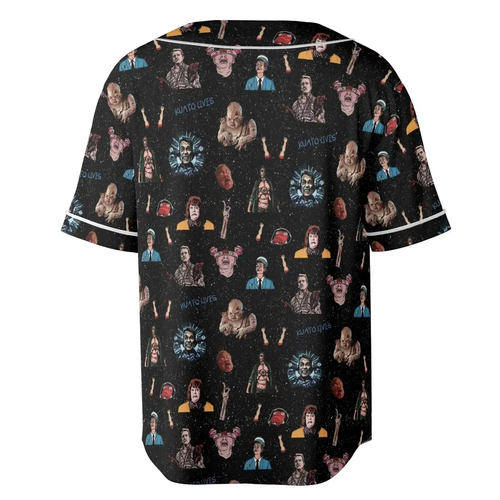 Total Recall Pattern Unisex Baseball Jersey - 4