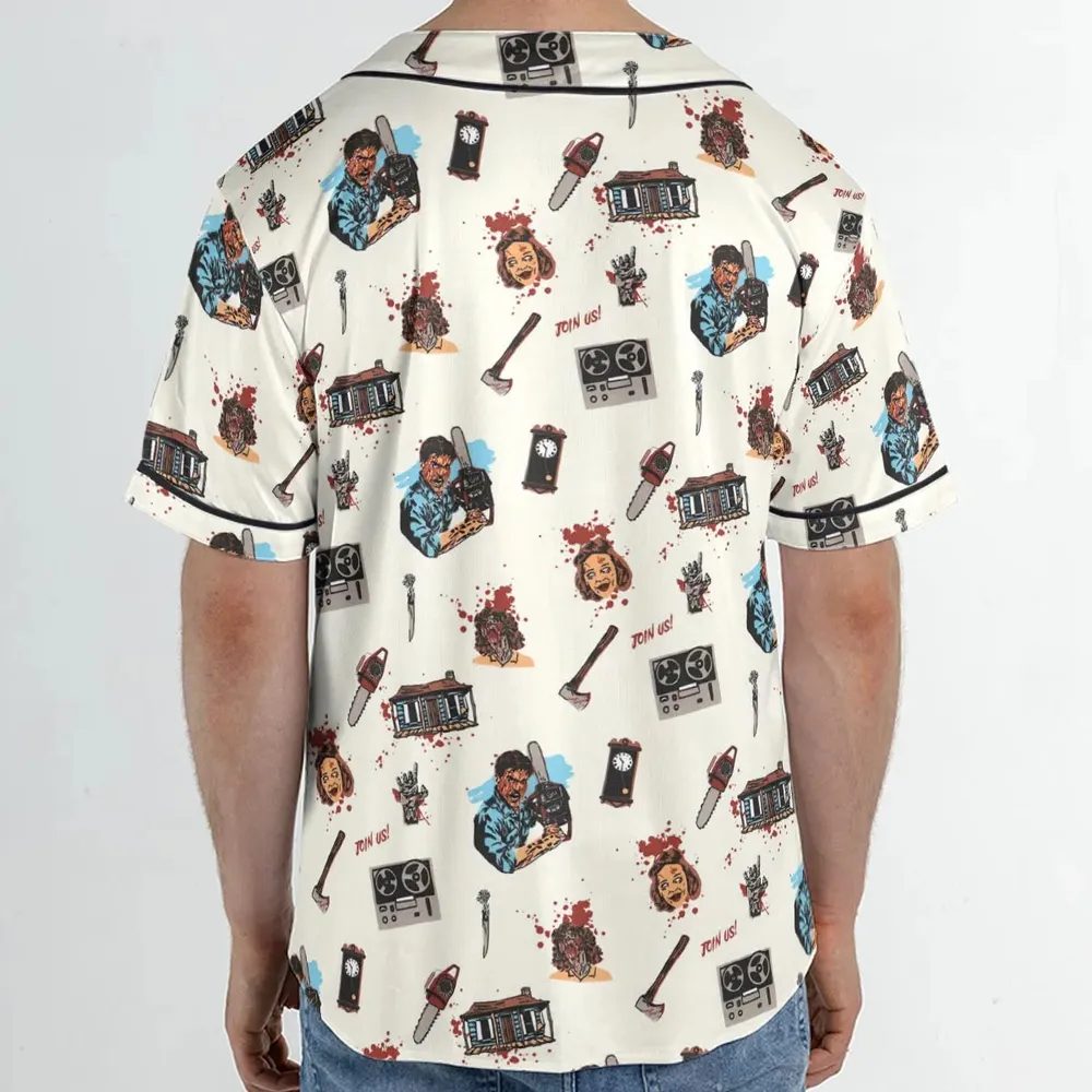 Supernatural Horror Evil Dead Halloween Unisex Baseball Jersey - 2