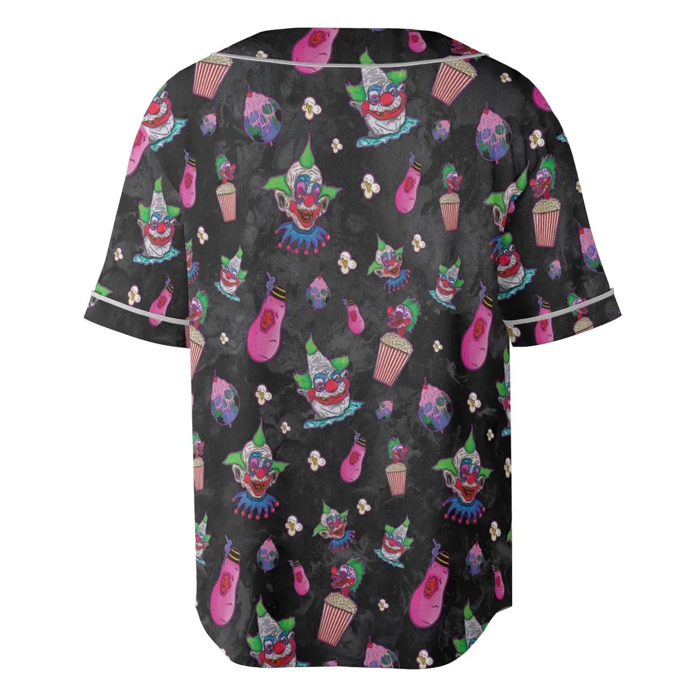 Space Horror Movie Killer Klowns Outer Unisex Baseball Jersey - 4