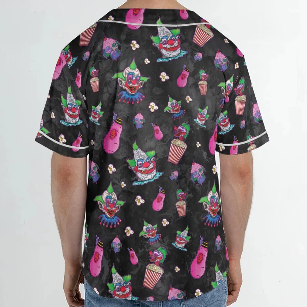 Space Horror Movie Killer Klowns Outer Unisex Baseball Jersey - 2