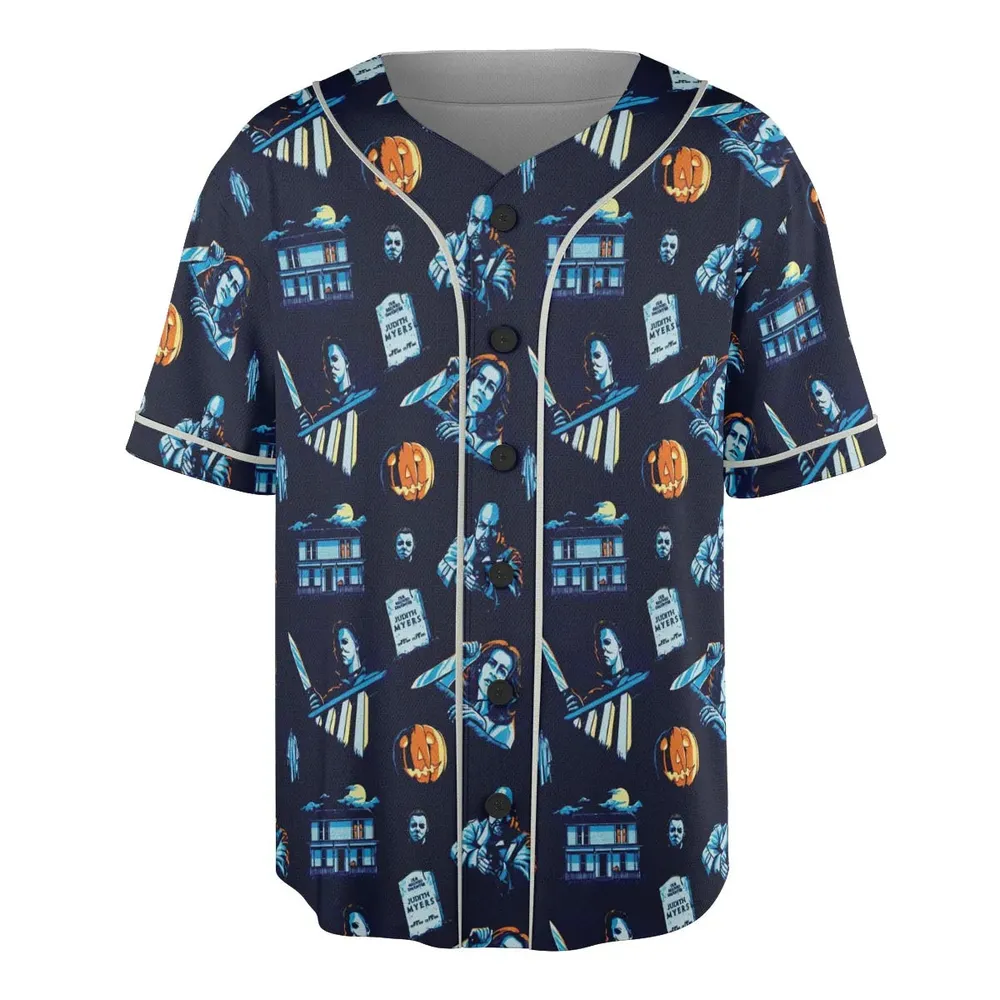 Horror Slasher Michael Myers Halloween Unisex Baseball Jersey - 3