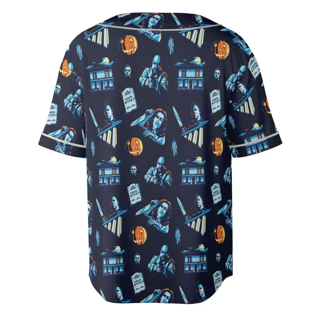 Horror Slasher Michael Myers Halloween Unisex Baseball Jersey - 4