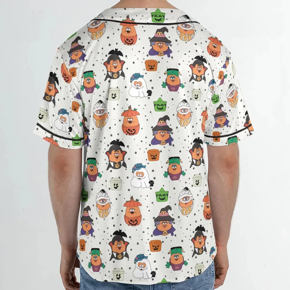 Memorable Friends McNugget Buddies Mcdonalds 1992 Unisex Baseball Jersey - 2