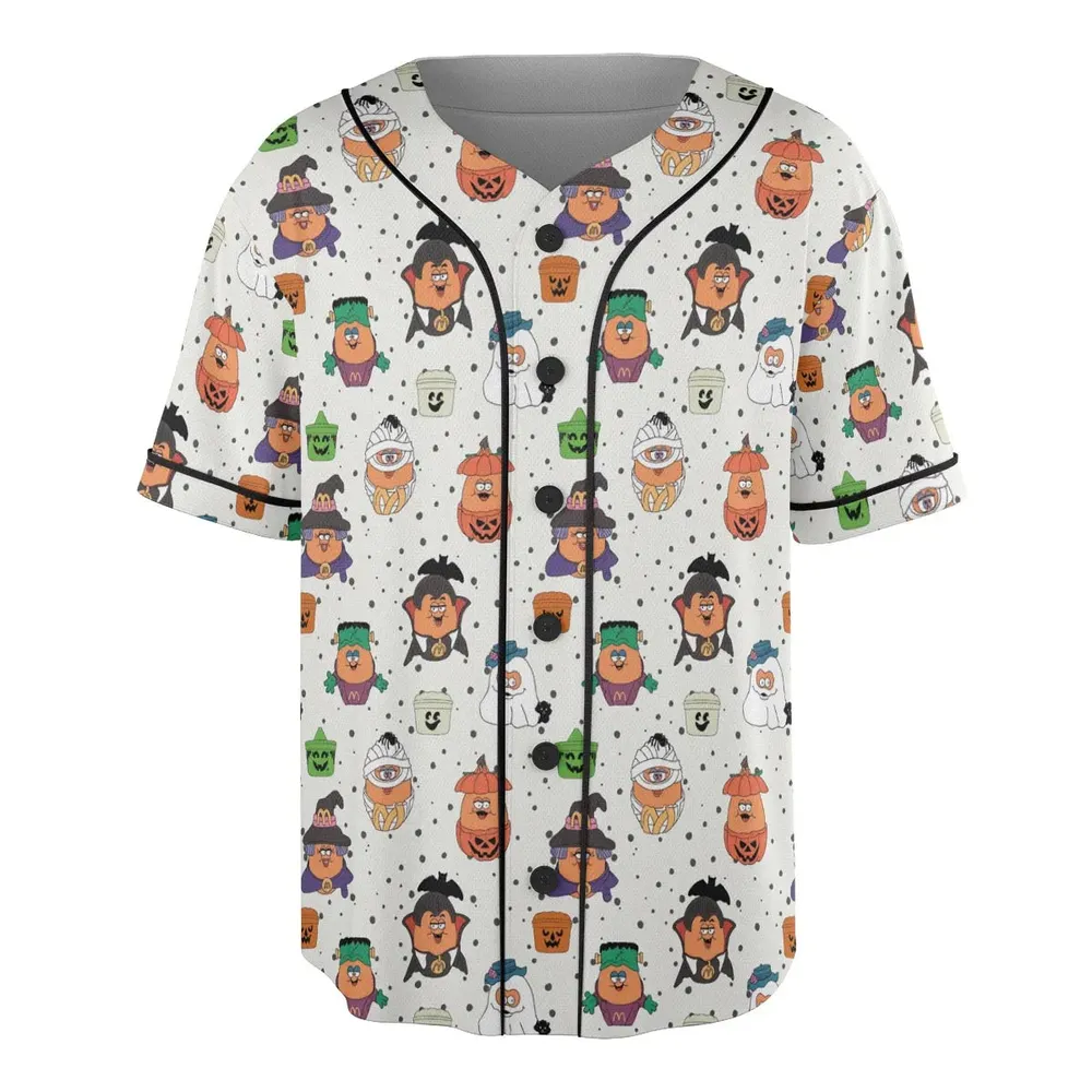 Memorable Friends McNugget Buddies Mcdonalds 1992 Unisex Baseball Jersey - 3