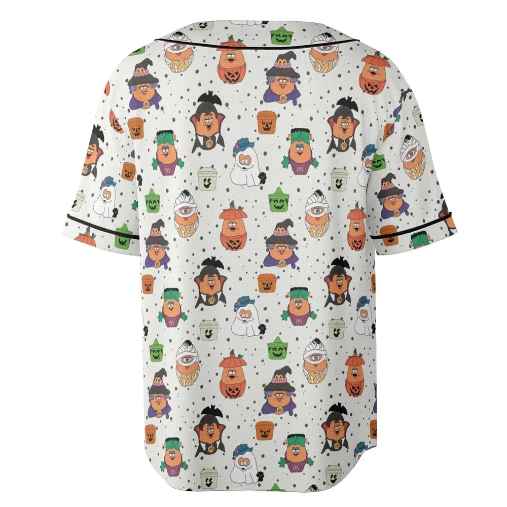 Memorable Friends McNugget Buddies Mcdonalds 1992 Unisex Baseball Jersey - 4