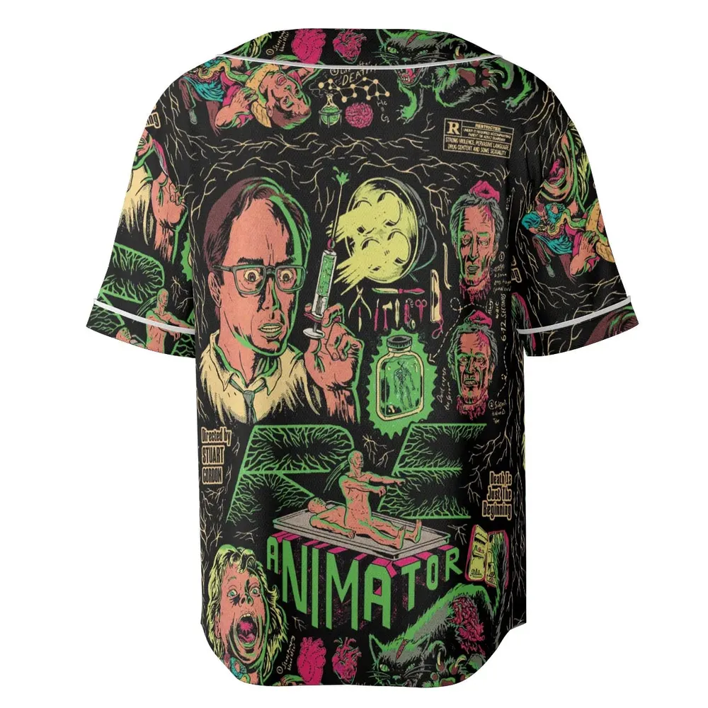 Herbert West–Reanimator Unisex Baseball Jersey - 4