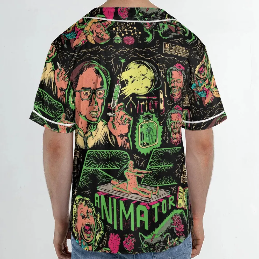 Herbert West–Reanimator Unisex Baseball Jersey - 2
