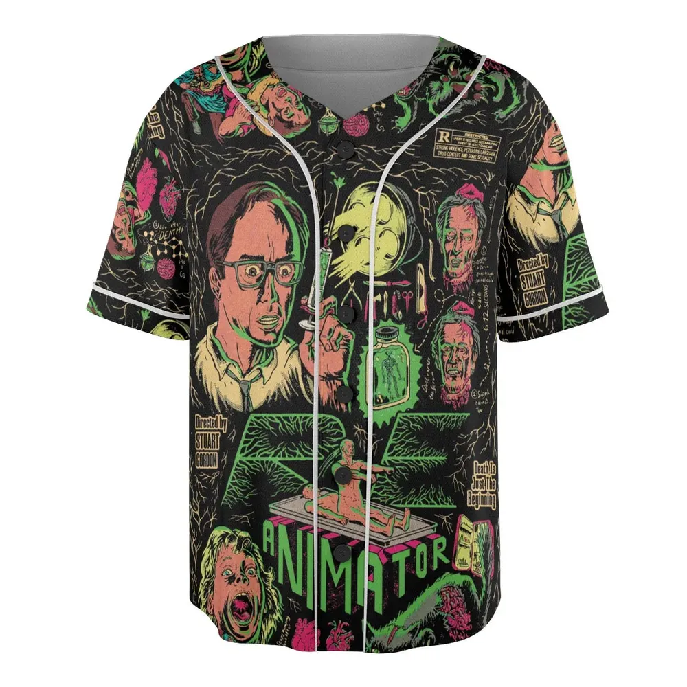 Herbert West–Reanimator Unisex Baseball Jersey - 3