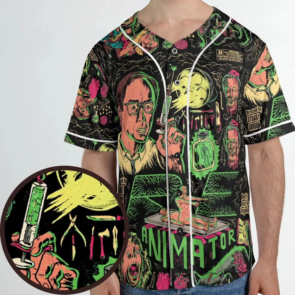 Herbert West–Reanimator Unisex Baseball Jersey - 1