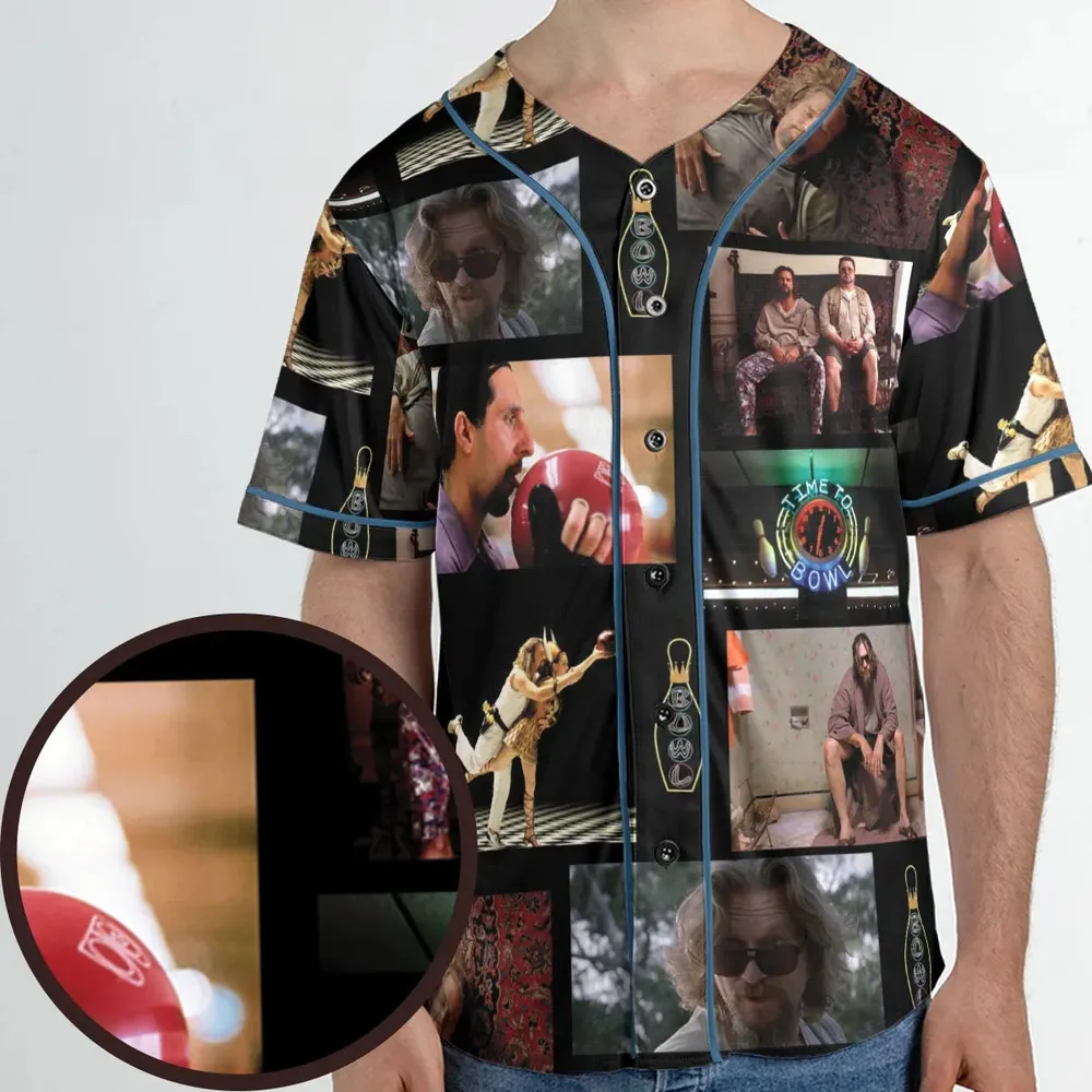 The Big Lebowski Famous Scenes Unisex Baseball Jersey - 1